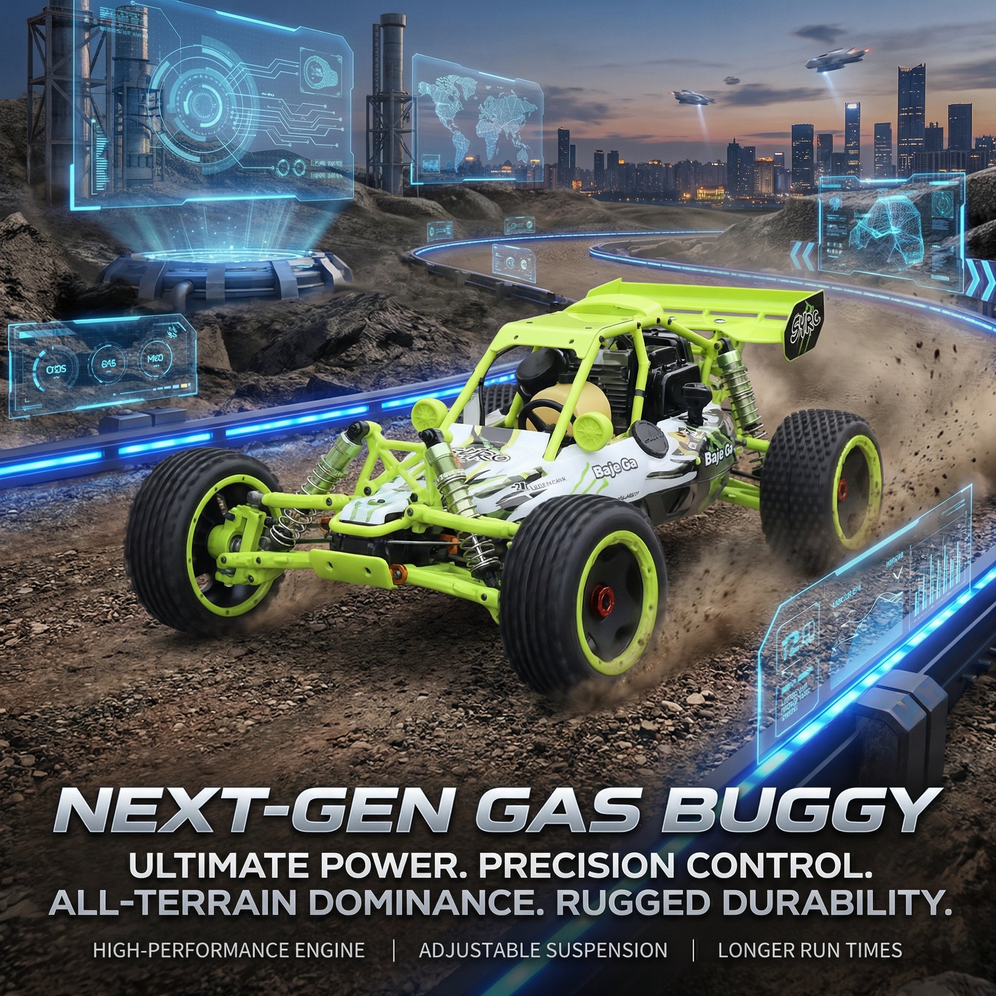 Master the Mountain: Professional High-Speed Off-Road RC Car.